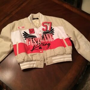 FAST LANE EMBROIDERED BOMBER - M
